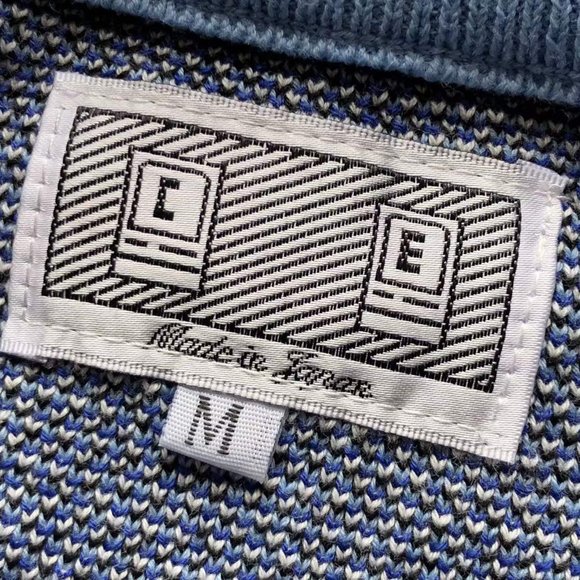 Cavermpt Blue Long Sleeve Smiley Loose Knit Sweater - Picture 2 of 15